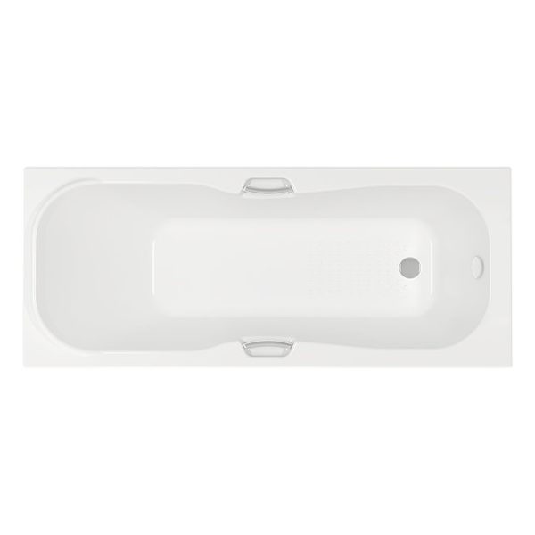 Danbury Single Ended Bath with Headrest & Grips 1700 x 700mm - Image 3