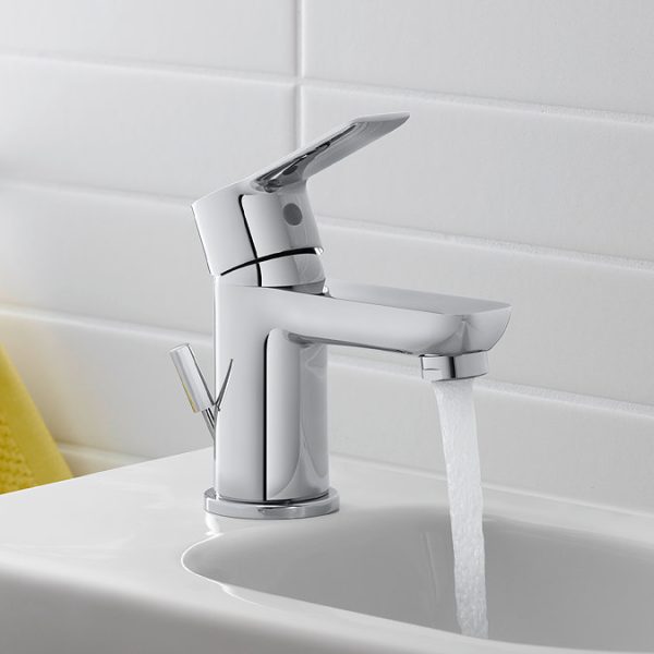 Duravit D Code Small Basin Mixer Tap with Pop Up Waste   Chrome - Image 3