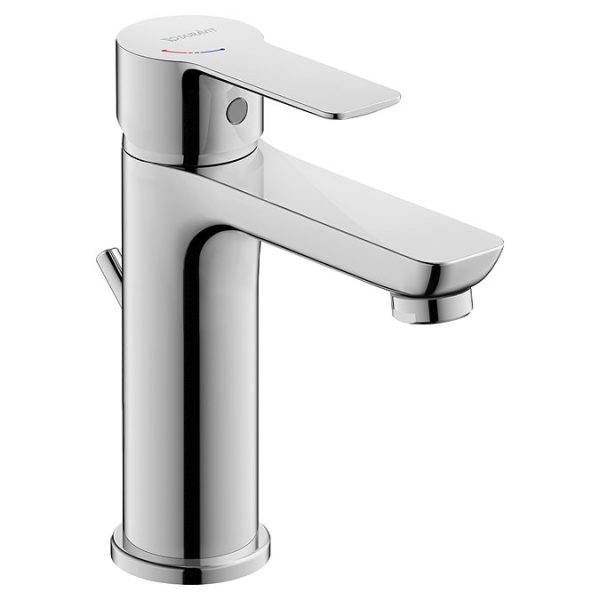 Duravit D Code Medium Basin Mixer Tap with Pop Up Waste   Chrome - Image 5