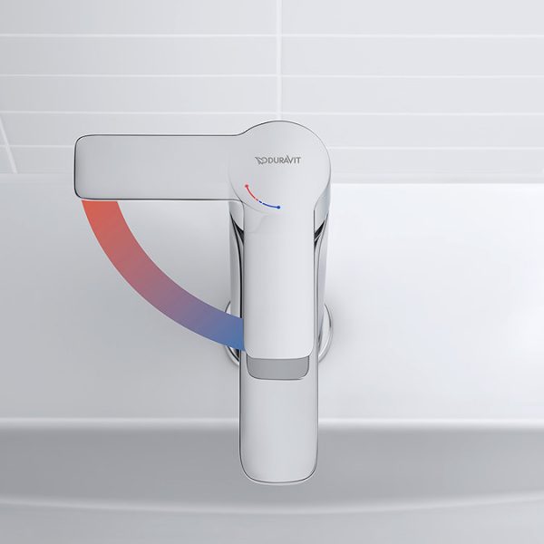 Duravit D Code Medium Basin Mixer Tap   Chrome - Image 6