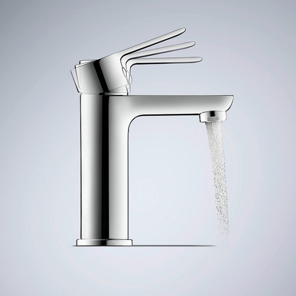 Duravit D Code Medium Basin Mixer Tap   Chrome - Image 2