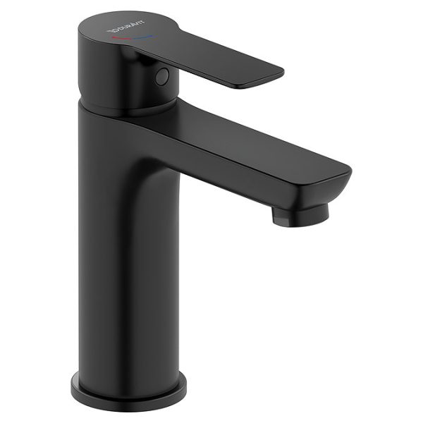 Duravit D Code Medium Basin Mixer Tap   Matt Black - Image 2