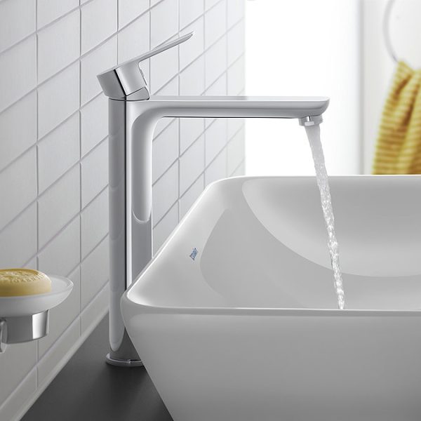 Duravit D Code Large Basin Mixer Tap   Chrome - Image 3