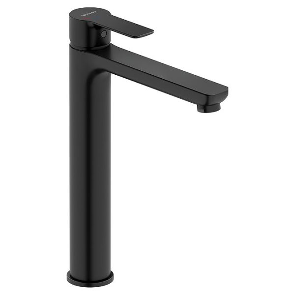 Duravit D Code Large Basin Mixer Tap   Matt Black - Image 2