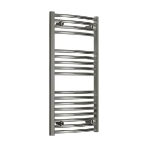 Reina Diva H1000 x W400mm Chrome Curved Electric Towel Rail   ON/OFF Element