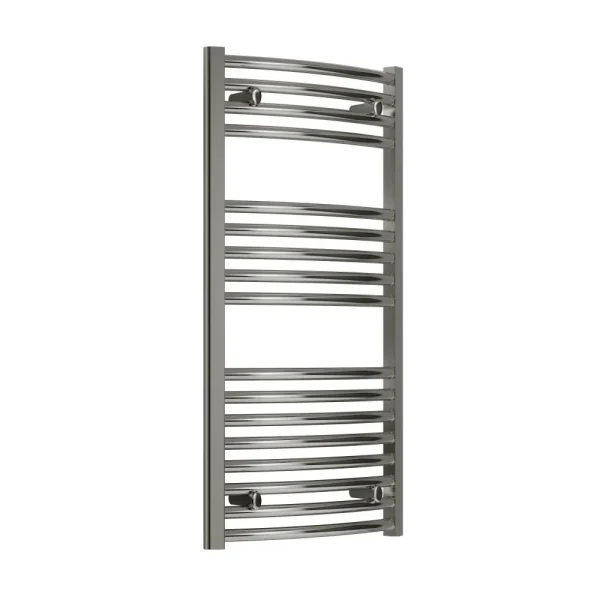 Reina Diva H1000 x W600mm Chrome Curved Electric Towel Rail   ON/OFF Element
