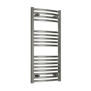 Reina Diva H1200 x W750mm Chrome Curved Electric Towel Rail   ON/OFF Element