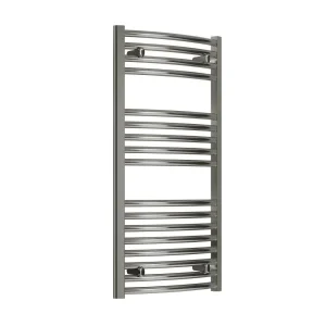 Reina Diva H1400 x W500mm Chrome Curved Electric Towel Rail    ON/OFF Element