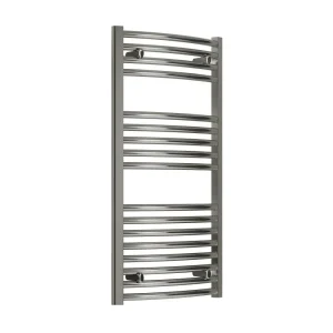 Reina Diva H1600 x W400mm Chrome Curved Electric Towel Rail   ON/OFF Element