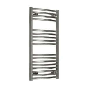 Reina Diva H800 x W450mm Chrome Curved Electric Towel Rail   ON/OFF Element
