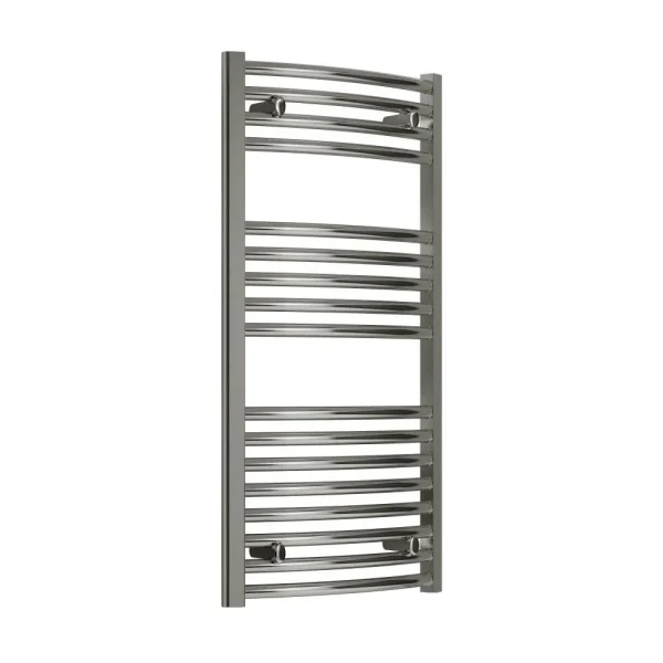 Reina Diva H800 x W450mm Chrome Curved Electric Towel Rail   ON/OFF Element
