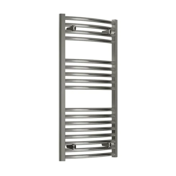 Reina Diva H800 x W400mm Chrome Curved Electric Towel Rail   ON/OFF Element