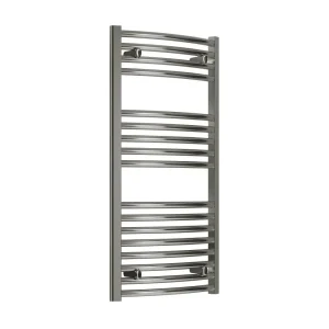 Reina Diva H800 x W600mm Chrome Curved Electric Towel Rail    ON/OFF Element