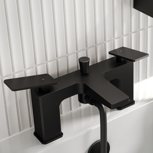 Bristan Delgado Bath Shower Mixer with Kit   Black - Image 4