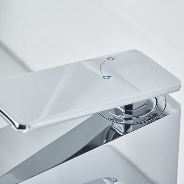 Bristan Delgado Eco Start Basin Mixer with Clicker Waste   Chrome - Image 2