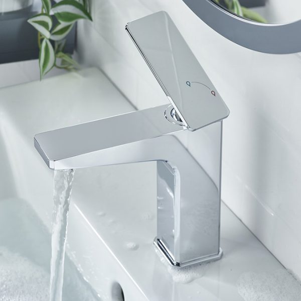 Bristan Delgado Eco Start Basin Mixer with Clicker Waste   Chrome - Image 4