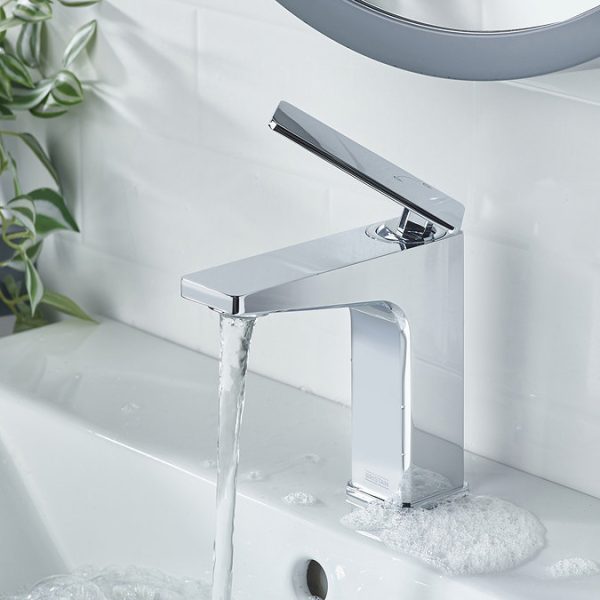 Bristan Delgado Eco Start Basin Mixer with Clicker Waste   Chrome - Image 3