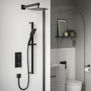 Bristan Delgado Concealed Dual Control Shower Pack   Black