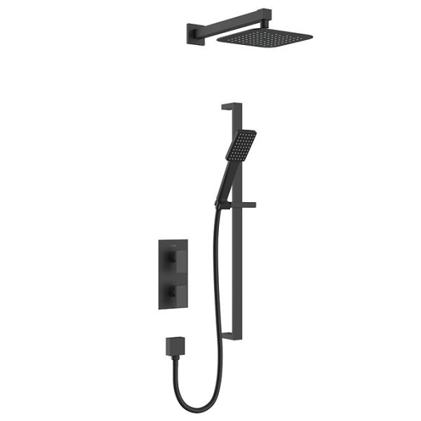Bristan Delgado Concealed Dual Control Shower Pack   Black - Image 2