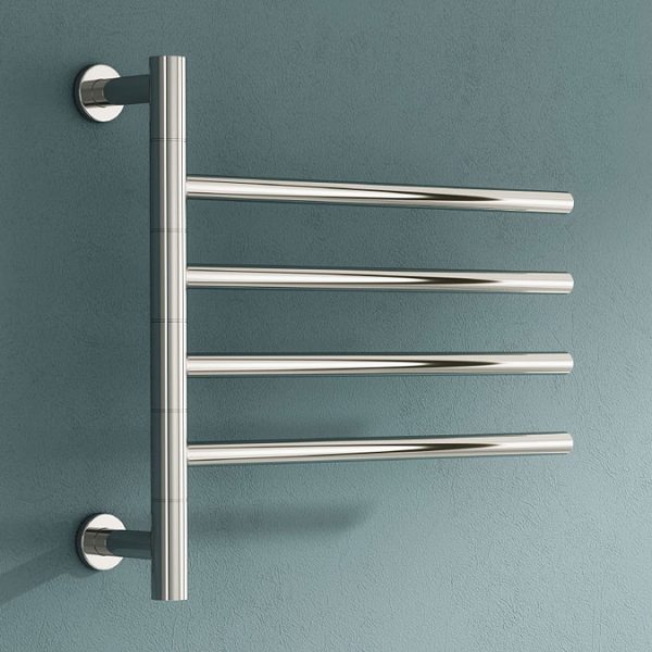 Reina Rance H475 x W500mm Dry Electric Swivel Heated Towel Rail - Image 2
