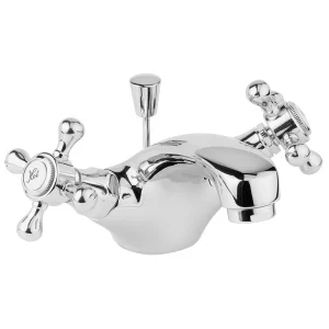 Deva Tudor Basin Mixer Tap with Pop Up Waste   Chrome