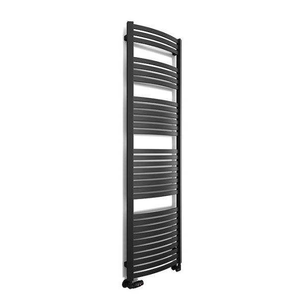 Terma Dexter Matt Black Heated Towel Rail 1760 x 500mm - Image 4