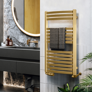 Terma Dexter Brass Heated Towel Rail 860 x 400mm