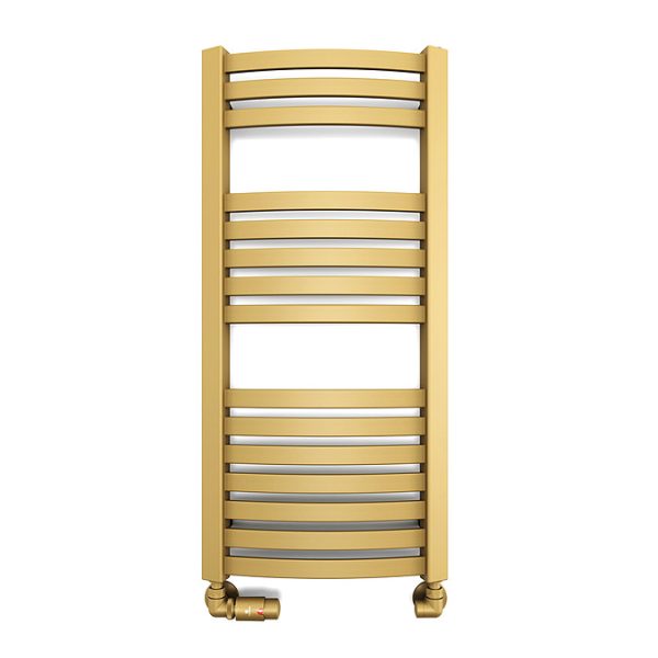 Terma Dexter Brass Heated Towel Rail 860 x 400mm - Image 3