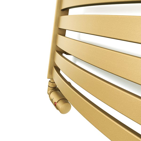 Terma Dexter Brass Heated Towel Rail 860 x 400mm - Image 2