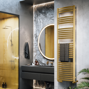 Terma Dexter Brass Heated Towel Rail 1760 x 500mm