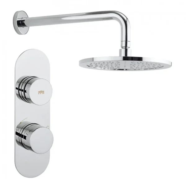 Crosswater   Dial Central 1 Control Shower Valve with Fixed Head & Arm