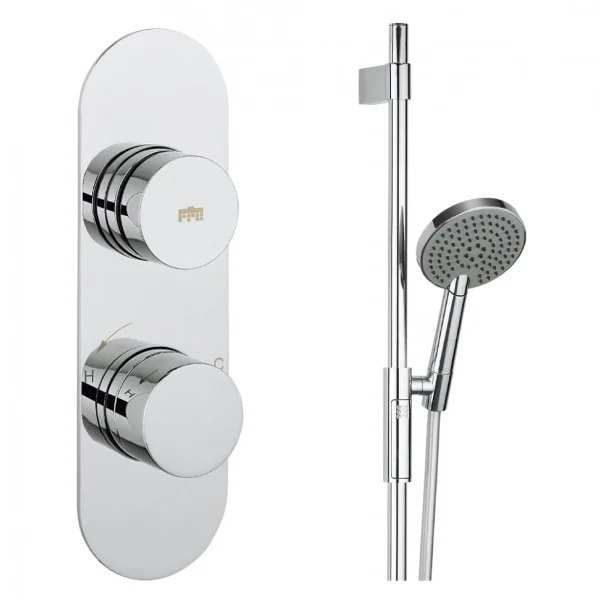 Crosswater   Dial Central 1 Control Shower Valve with 3 Mode Shower Kit