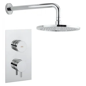 Crosswater   Dial Kai Lever 1 Control Shower Valve with Fixed Head & Arm