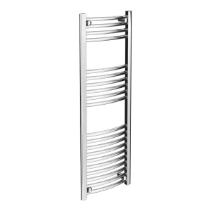 Diamond Curved Heated Towel Rail   W400 x H1200mm   Chrome