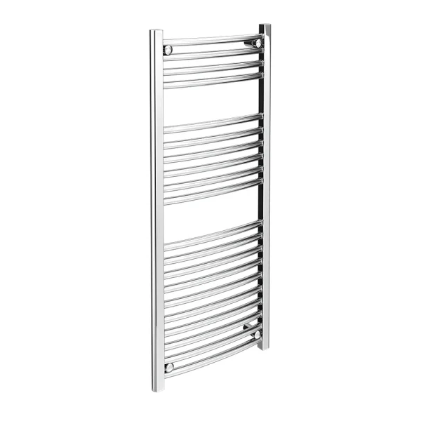 Diamond Curved Heated Towel Rail   W500 x H1200mm   Chrome