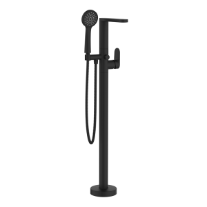 Crosswater Drift Floor Mounted Freestanding Bath Shower Mixer   Matt Black