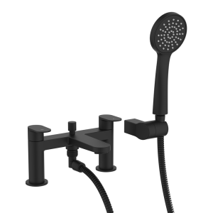 Crosswater Drift Bath Shower Mixer with Kit   Matt Black