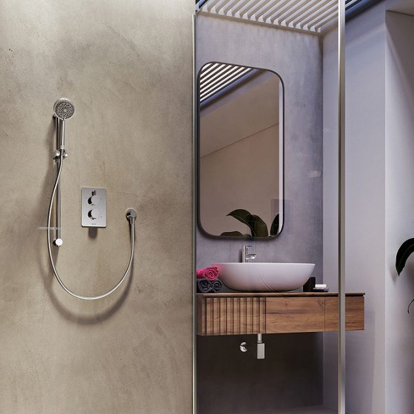 Aqualisa Dream Round Thermostatic Mixer Shower with Adjustable Head - Image 5