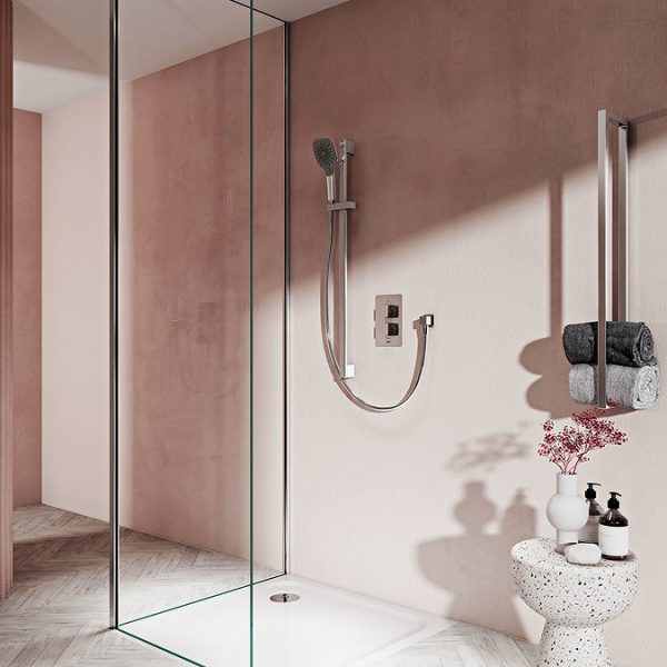 Aqualisa Dream Square Thermostatic Mixer Shower with Adjustable Head - Image 2