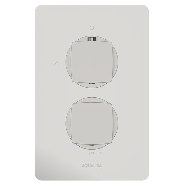 Aqualisa Dream Square Thermostatic Mixer Shower with Wall Fixed Head - Image 4