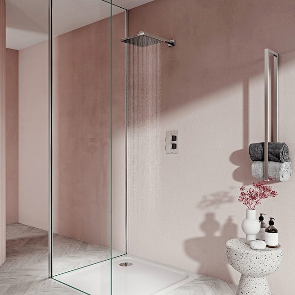 Aqualisa Dream Square Thermostatic Mixer Shower with Wall Fixed Head - Image 2