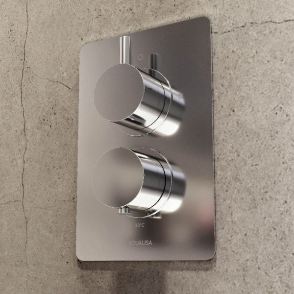 Aqualisa Dream Square Thermostatic Mixer Shower with Adjustable Head and Bath Fill - Image 5