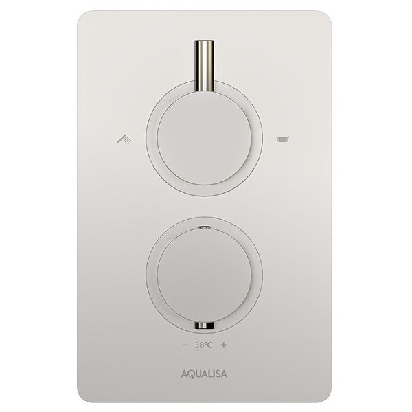 Aqualisa Dream Square Thermostatic Mixer Shower with Adjustable Head and Bath Fill - Image 2