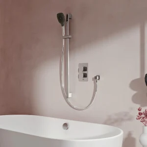 Aqualisa Dream Square Thermostatic Mixer Shower with Adjustable Head and Bath Fill