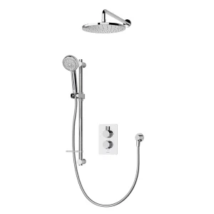 Aqualisa Dream Round Thermostatic Mixer Shower with Adjustable and Wall Fixed Heads