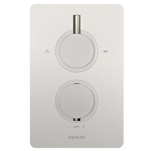 Aqualisa Dream Round Thermostatic Mixer Shower with Hand Shower and Wall Fixed Head - Image 2