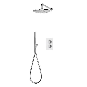 Aqualisa Dream Round Thermostatic Mixer Shower with Hand Shower and Wall Fixed Head