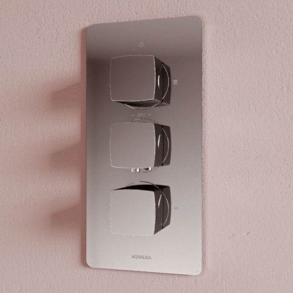 Aqualisa Dream Square Thermostatic Mixer Shower with Adjustable Head, Wall Fixed Head and Bath Fill - Image 6