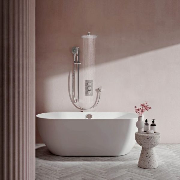 Aqualisa Dream Square Thermostatic Mixer Shower with Adjustable Head, Wall Fixed Head and Bath Fill - Image 7