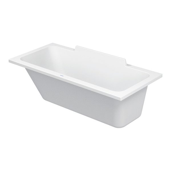 Duravit DuraStyle Rectangular Bath with Backrest Slope Left + Support Feet 1700 x 750mm - Image 4